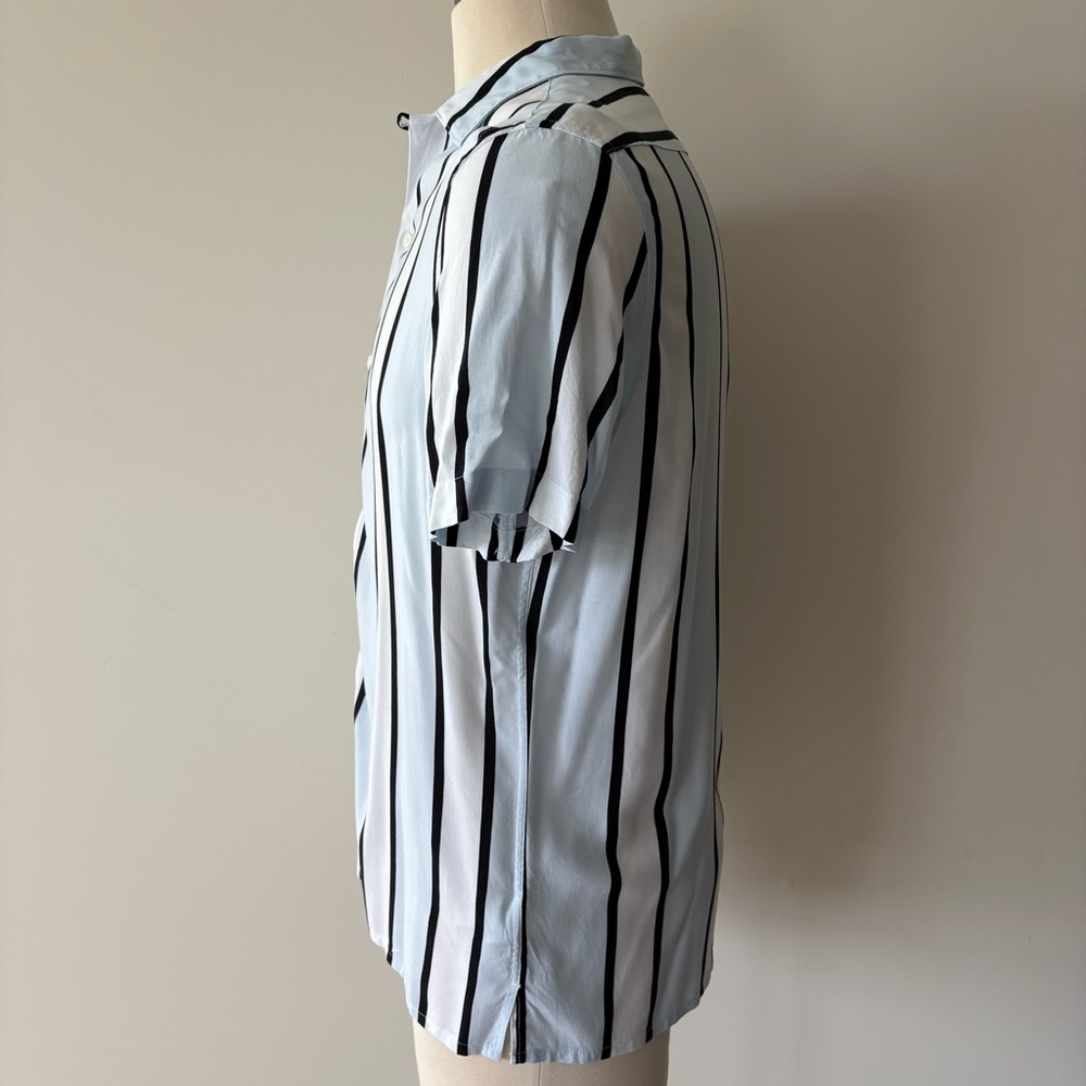 Express Striped Button Up Shirt - Picture 2 of 8